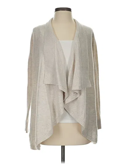 Pre-owned Ann Taylor Loft Cardigan Sweater In Gray