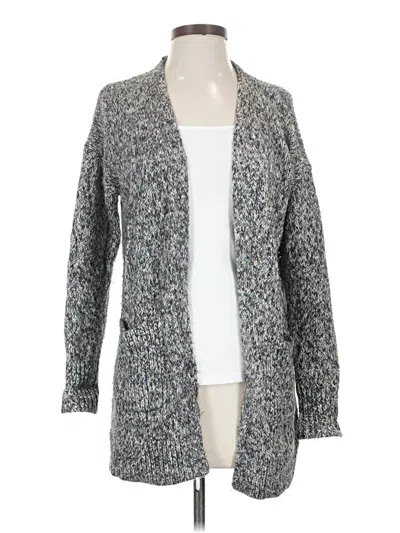 Pre-owned Ann Taylor Loft Cardigan Sweater In Gray