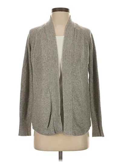 Pre-owned Ann Taylor Loft Cardigan Sweater In Gray