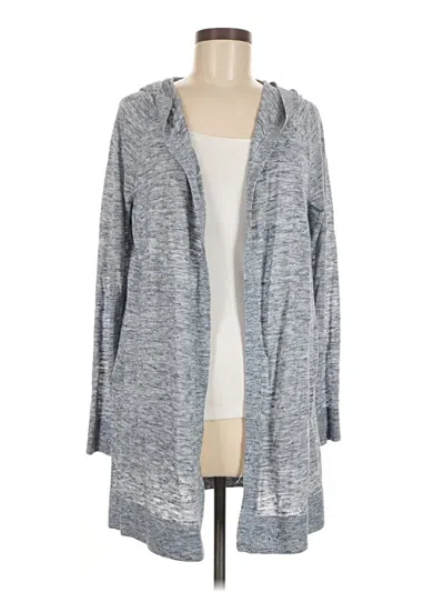 Pre-owned Ann Taylor Loft Cardigan Sweater In Gray