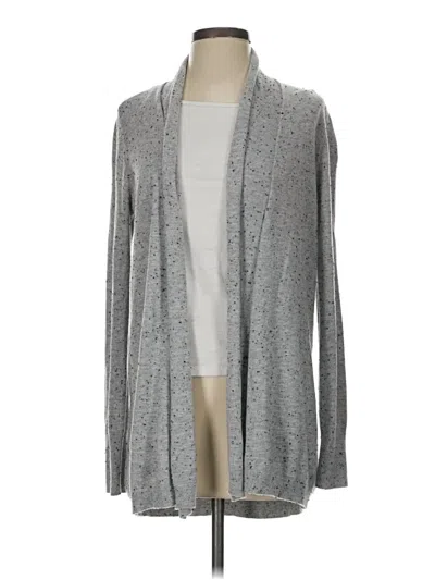 Pre-owned Ann Taylor Loft Cardigan Sweater In Gray