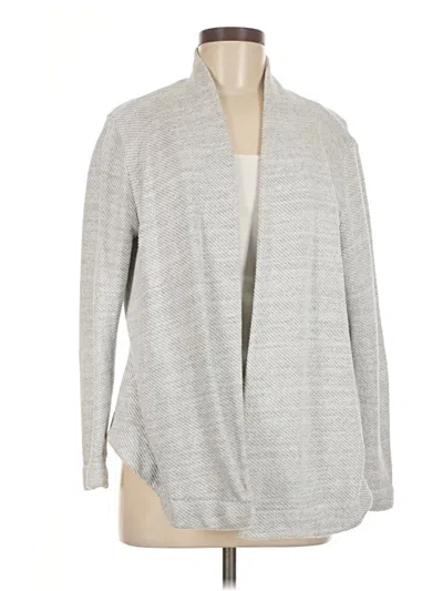 Pre-owned Ann Taylor Loft Cardigan Sweater In Gray