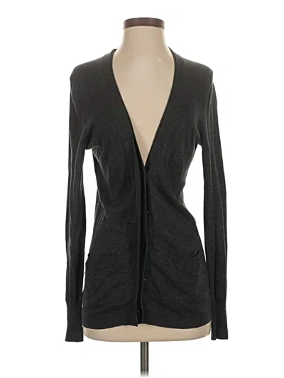 Pre-owned Ann Taylor Loft Cardigan Sweater In Gray