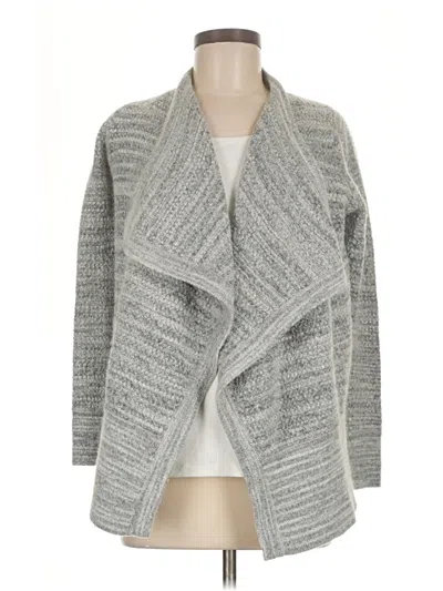 Pre-owned Ann Taylor Loft Cardigan Sweater In Gray