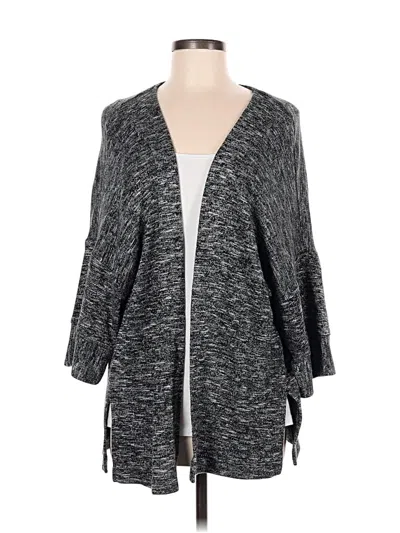 Pre-owned Ann Taylor Loft Cardigan Sweater In Gray
