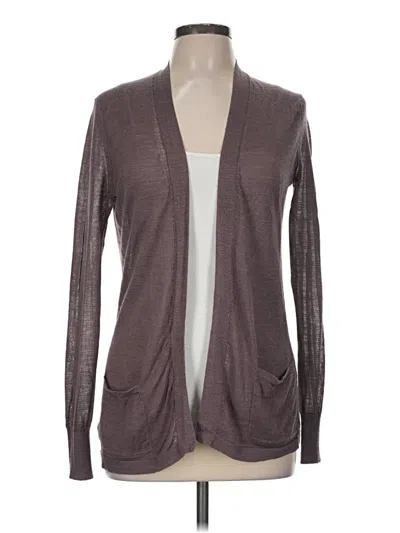 Pre-owned Ann Taylor Loft Cardigan Sweater In Gray