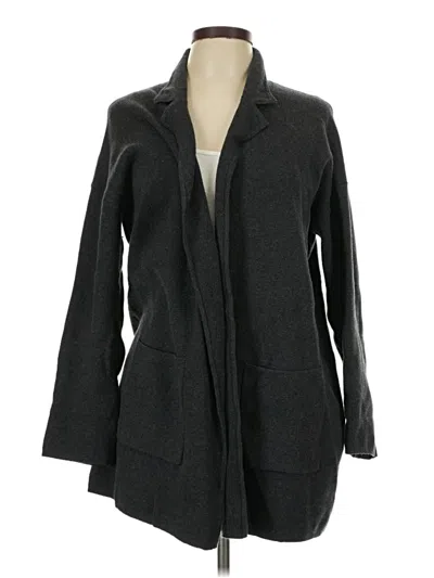 Pre-owned Ann Taylor Loft Cardigan Sweater In Gray
