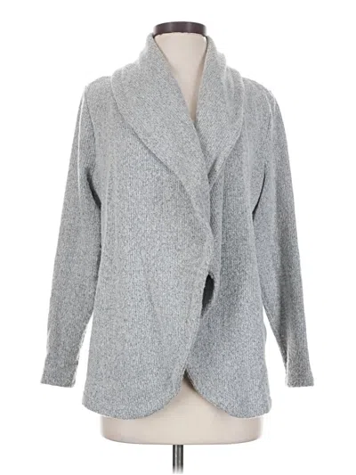 Pre-owned Ann Taylor Loft Cardigan Sweater In Gray