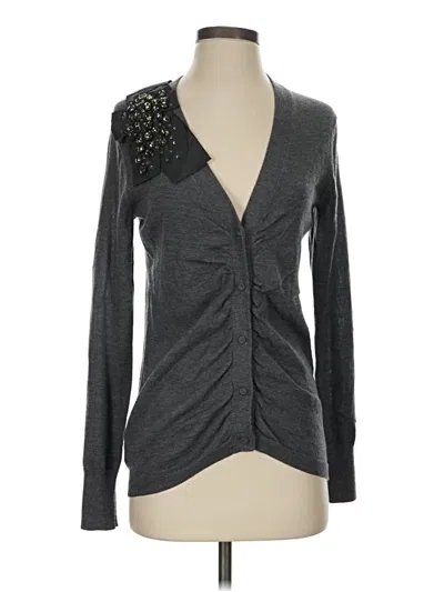 Ann Taylor Loft Cardigan Sweater In Gray