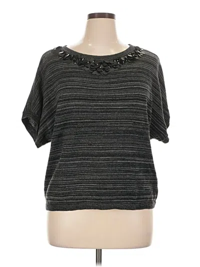 Pre-owned Ann Taylor Loft Cardigan Sweater In Gray