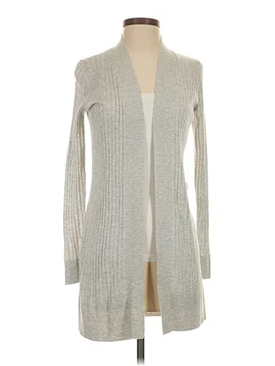 Pre-owned Ann Taylor Loft Cardigan Sweater In Gray