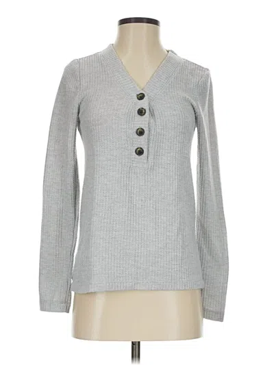 Pre-owned Ann Taylor Loft Cardigan Sweater In Gray