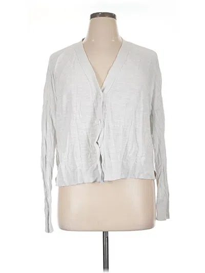 Pre-owned Ann Taylor Loft Cardigan Sweater In Gray