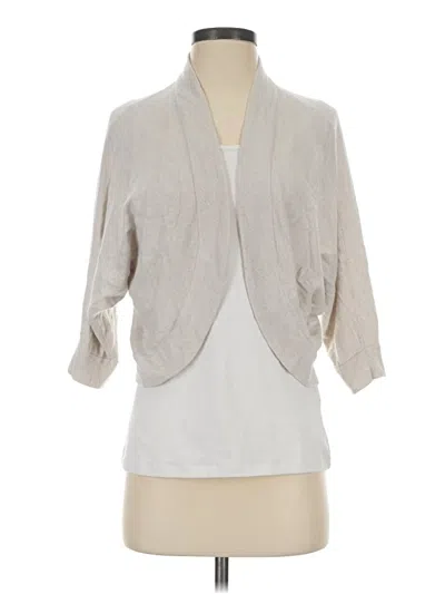 Pre-owned Ann Taylor Loft Cardigan Sweater In Gray