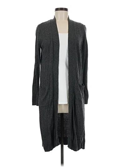 Pre-owned Ann Taylor Loft Cardigan Sweater In Gray