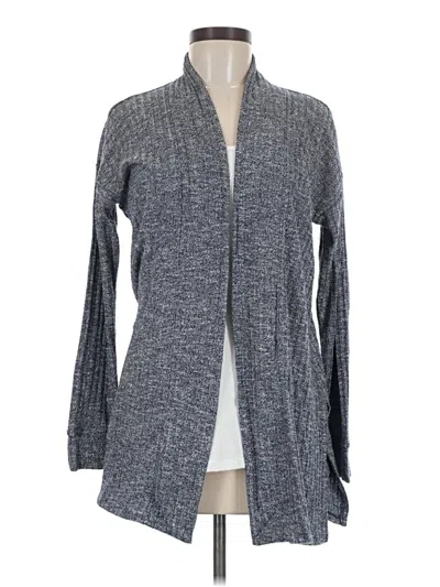 Pre-owned Ann Taylor Loft Cardigan Sweater In Gray