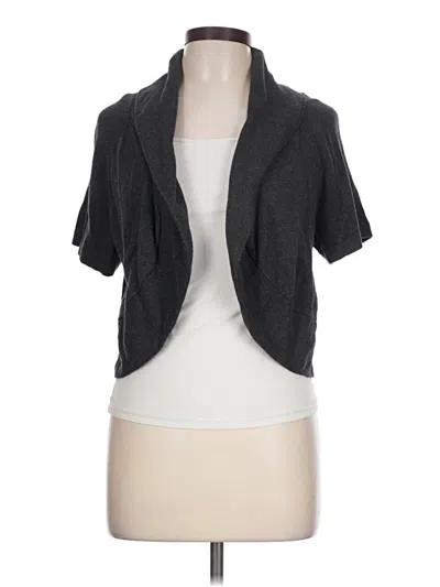 Pre-owned Ann Taylor Loft Cardigan Sweater In Gray