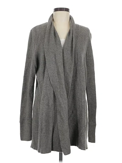 Pre-owned Ann Taylor Loft Cardigan Sweater In Gray
