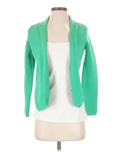 Pre-owned Ann Taylor Loft Cardigan Sweater In Green