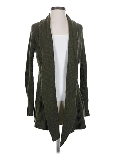Pre-owned Ann Taylor Loft Cardigan Sweater In Green