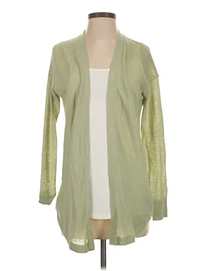 Pre-owned Ann Taylor Loft Cardigan Sweater In Green