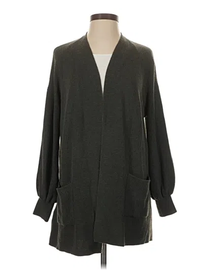 Pre-owned Ann Taylor Loft Cardigan Sweater In Green