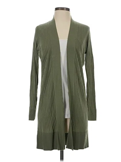 Pre-owned Ann Taylor Loft Cardigan Sweater In Green