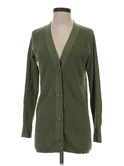 Pre-owned Ann Taylor Loft Cardigan Sweater In Green