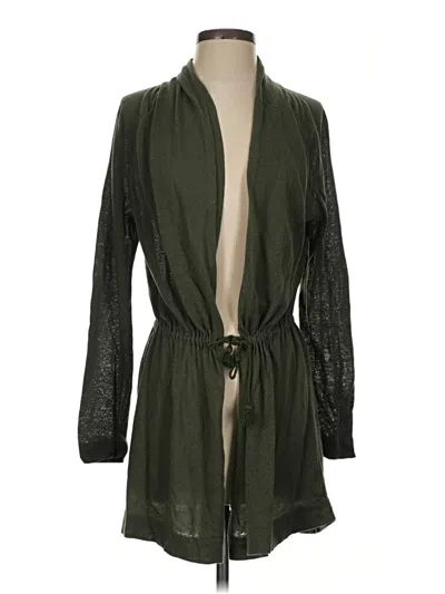 Pre-owned Ann Taylor Loft Cardigan Sweater In Green