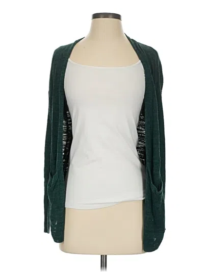 Pre-owned Ann Taylor Loft Cardigan Sweater In Green