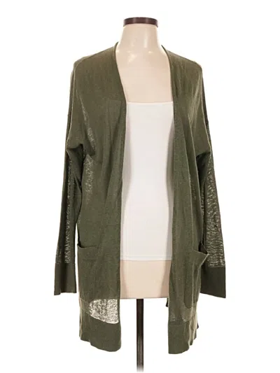 Pre-owned Ann Taylor Loft Cardigan Sweater In Green