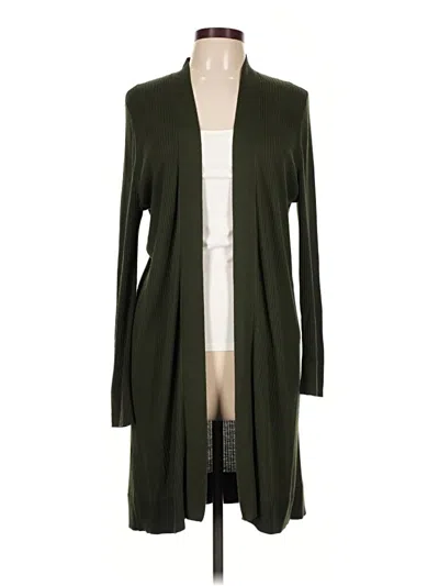 Pre-owned Ann Taylor Loft Cardigan Sweater In Green