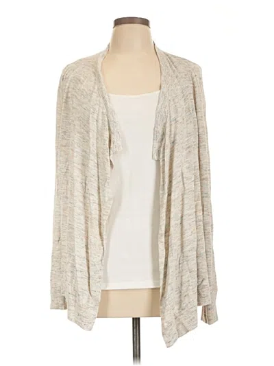 Pre-owned Ann Taylor Loft Cardigan Sweater In Ivory