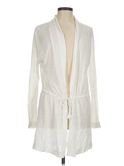 Pre-owned Ann Taylor Loft Cardigan Sweater In Ivory