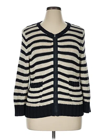 Pre-owned Ann Taylor Loft Cardigan Sweater In Ivory