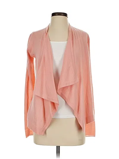 Pre-owned Ann Taylor Loft Cardigan Sweater In Orange