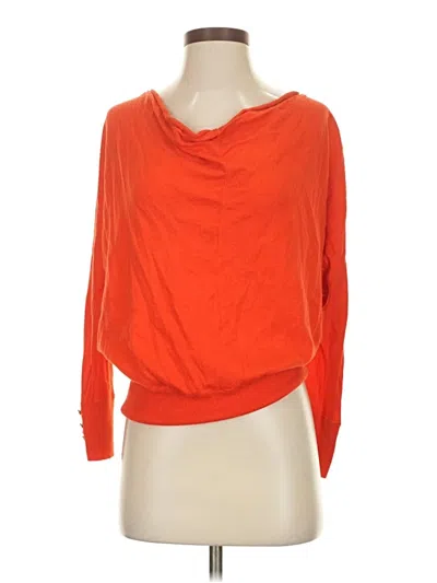 Pre-owned Ann Taylor Loft Cardigan Sweater In Orange