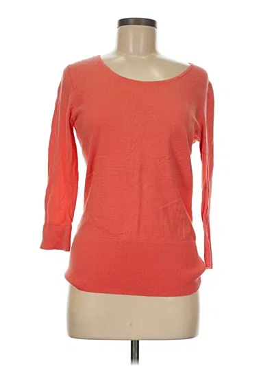 Pre-owned Ann Taylor Loft Cardigan Sweater In Orange