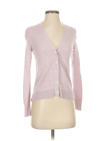 Pre-owned Ann Taylor Loft Cardigan Sweater In Pink