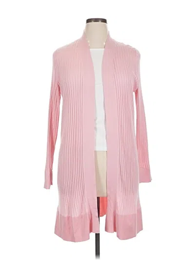 Pre-owned Ann Taylor Loft Cardigan Sweater In Pink