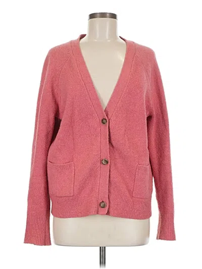 Pre-owned Ann Taylor Loft Cardigan Sweater In Pink