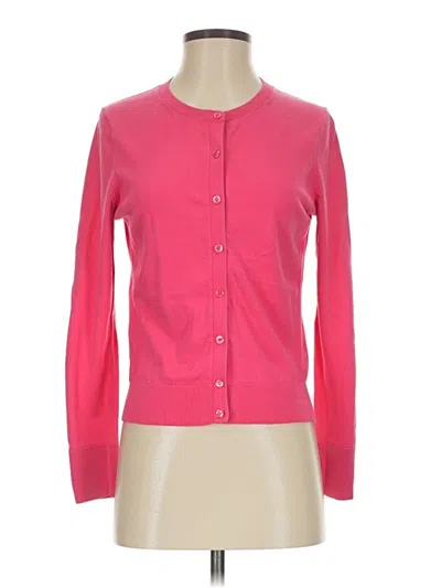Pre-owned Ann Taylor Loft Cardigan Sweater In Pink