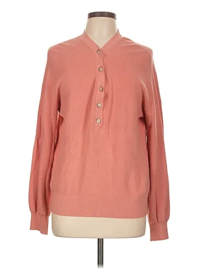 Pre-owned Ann Taylor Loft Cardigan Sweater In Pink