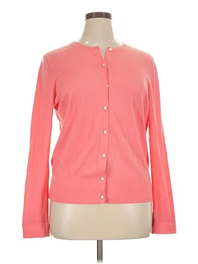 Pre-owned Ann Taylor Loft Cardigan Sweater In Pink