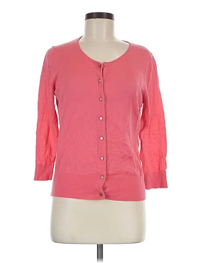 Pre-owned Ann Taylor Loft Cardigan Sweater In Pink