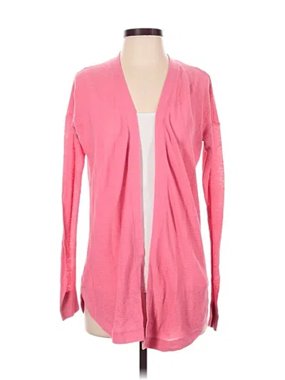 Pre-owned Ann Taylor Loft Cardigan Sweater In Pink