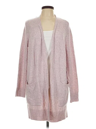 Pre-owned Ann Taylor Loft Cardigan Sweater In Pink