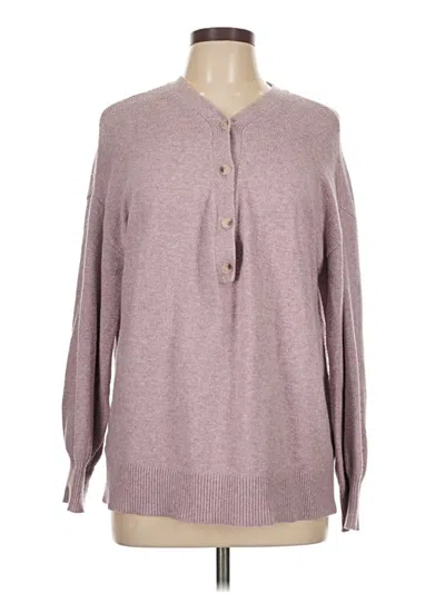 Pre-owned Ann Taylor Loft Cardigan Sweater In Purple