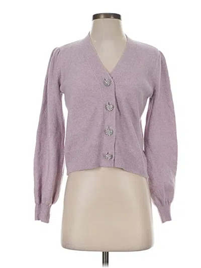 Pre-owned Ann Taylor Loft Cardigan Sweater In Purple