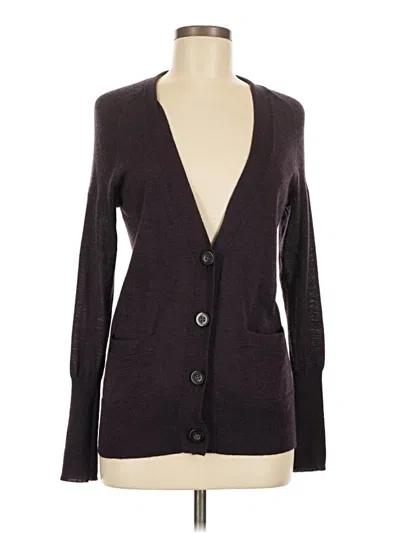 Pre-owned Ann Taylor Loft Cardigan Sweater In Purple
